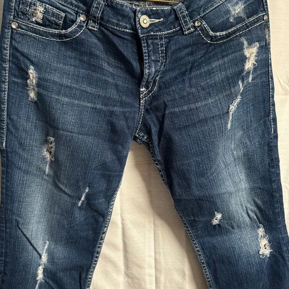 Women’s silver jeans